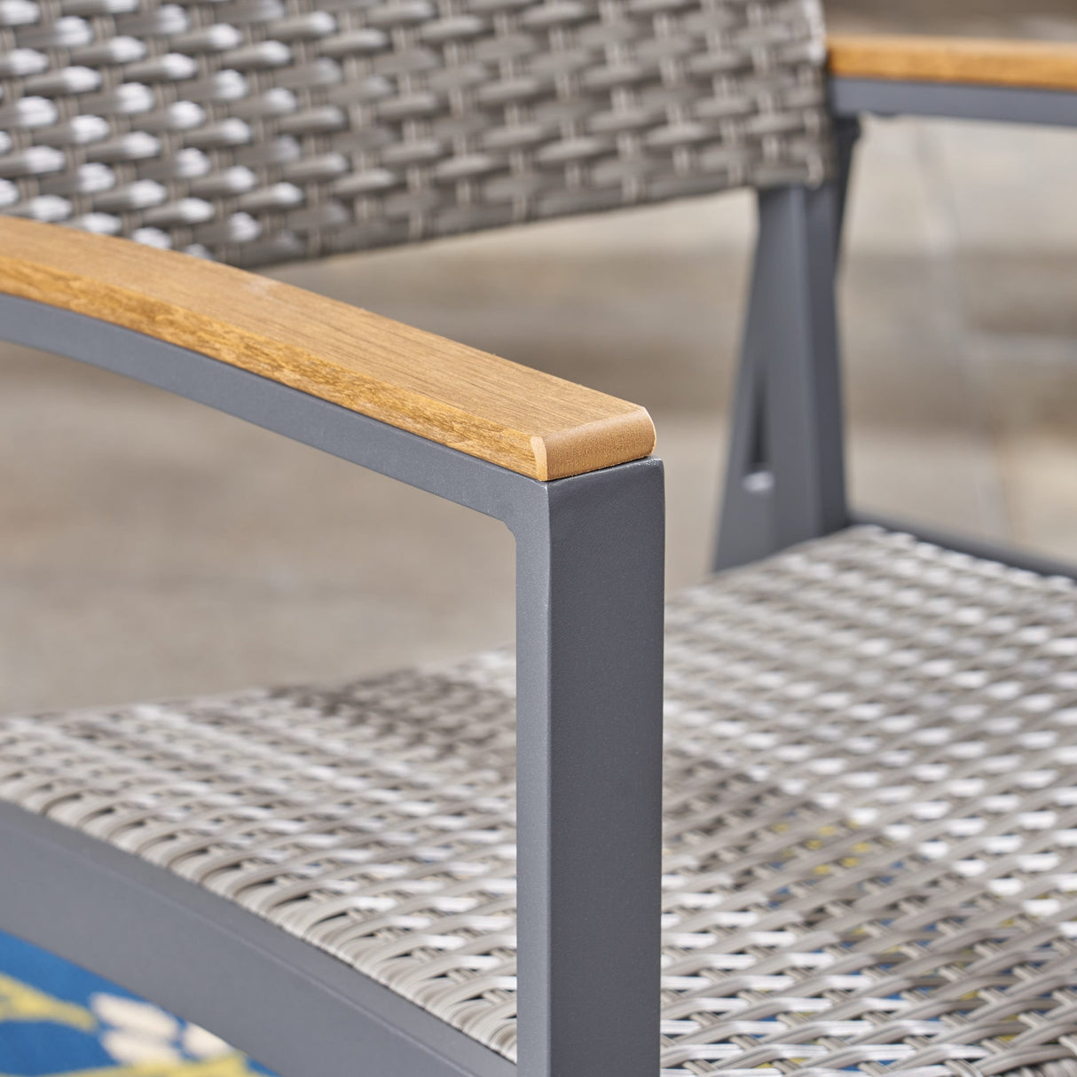 Glasgow Outdoor Dining Chairs with Aluminum Frame (Set of 2) by Christopher Knight Home