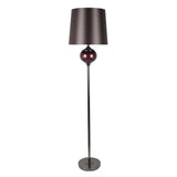 Glass Ball 68" Floor Lamp, Burgundy