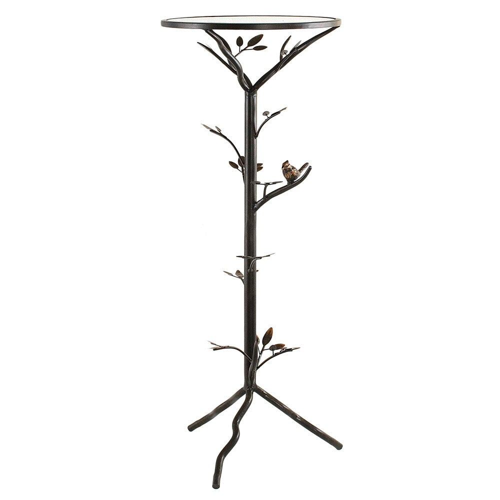 FirsTime & Co. 'Glass Bird' Large Metal End Table