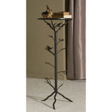 FirsTime & Co. 'Glass Bird' Large Metal End Table