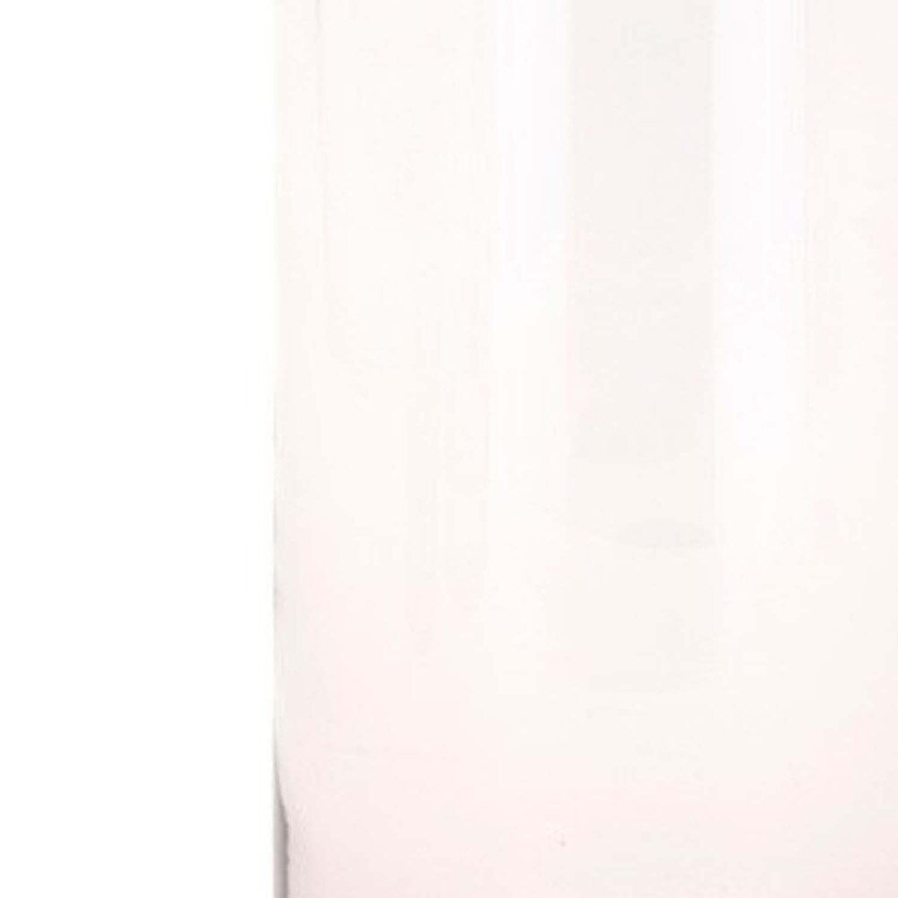 Glass Bottle with Metal Neck and Ball Stopper, Pink and Gold, Large
