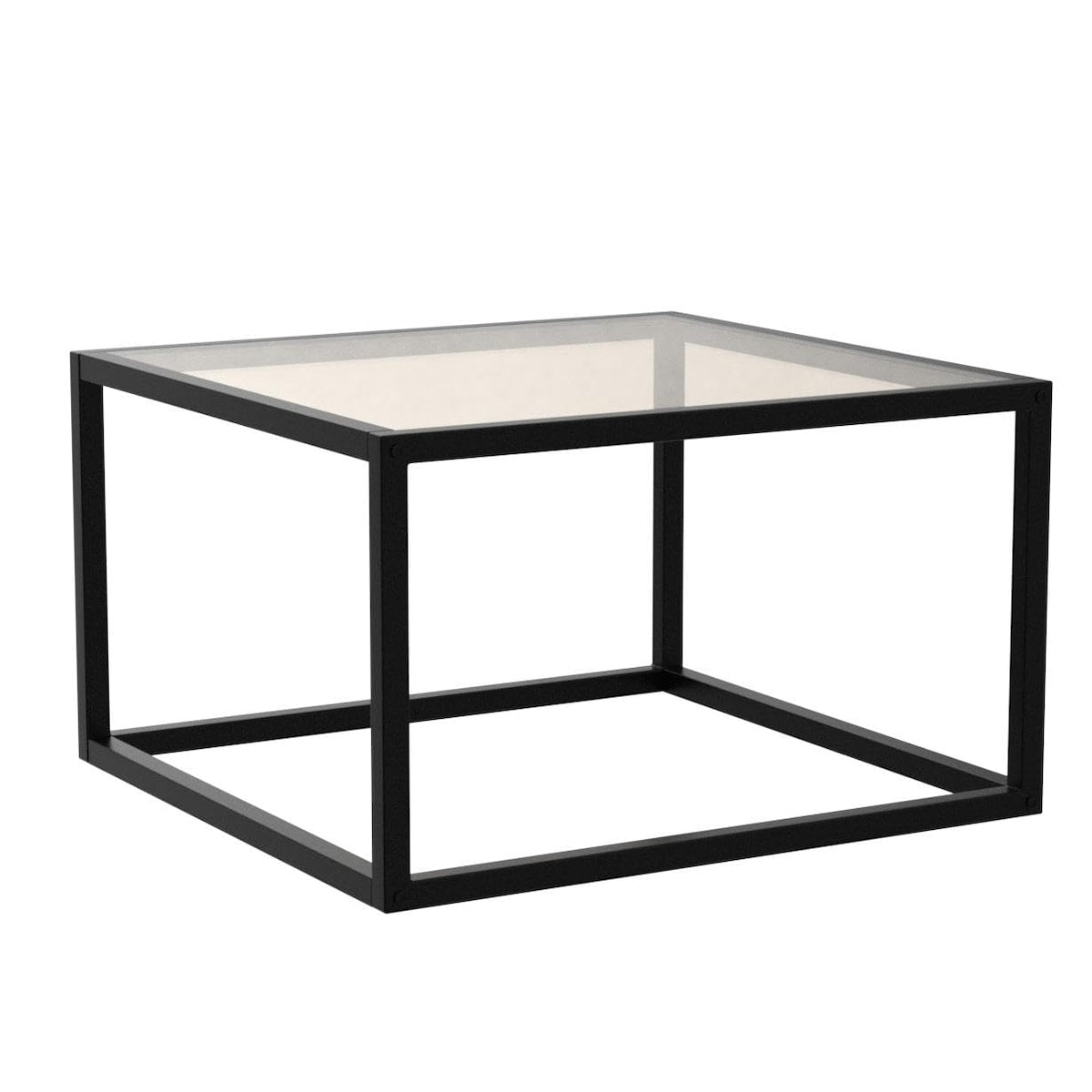 Glass Coffee Table Modern Coffee Tables Simple Square Center Table for Living Room Home Office with Tempered Glass-top