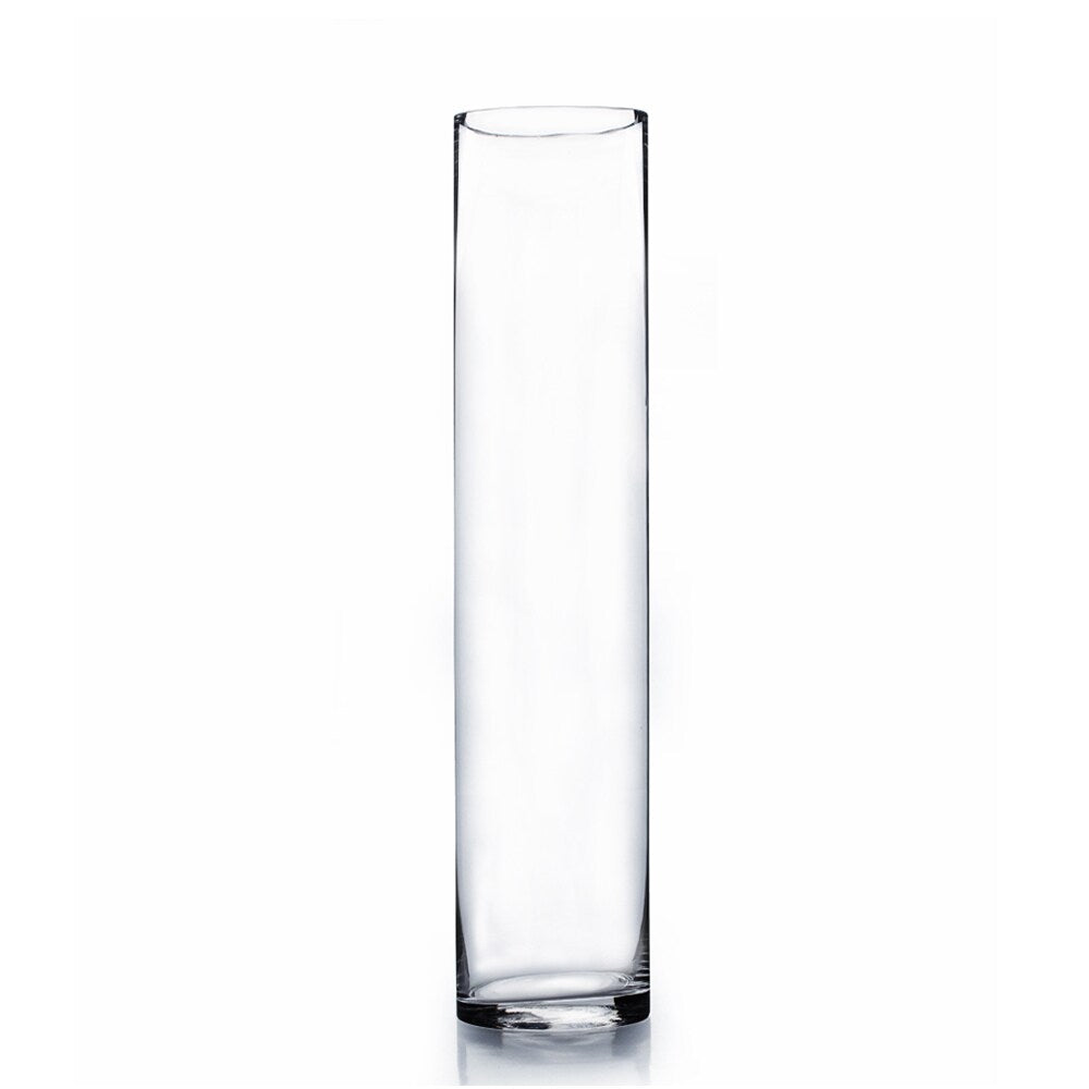 Glass Cylinder 4-inch x 20-inch Vase (Set of 6)