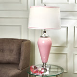 Glass Diamond Decor, 4", Pink - 4Wx4Lx2H
