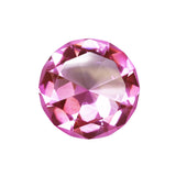 Glass Diamond Decor, 4", Pink - 4Wx4Lx2H