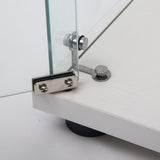 Glass Display Cabinet with 5 Shelves Double Door, Curio Cabinets, Floor Standing Glass Bookshelf, Quick Installation