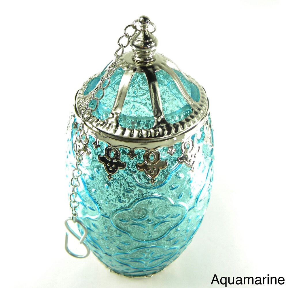 Glass Filigree Candle Lantern