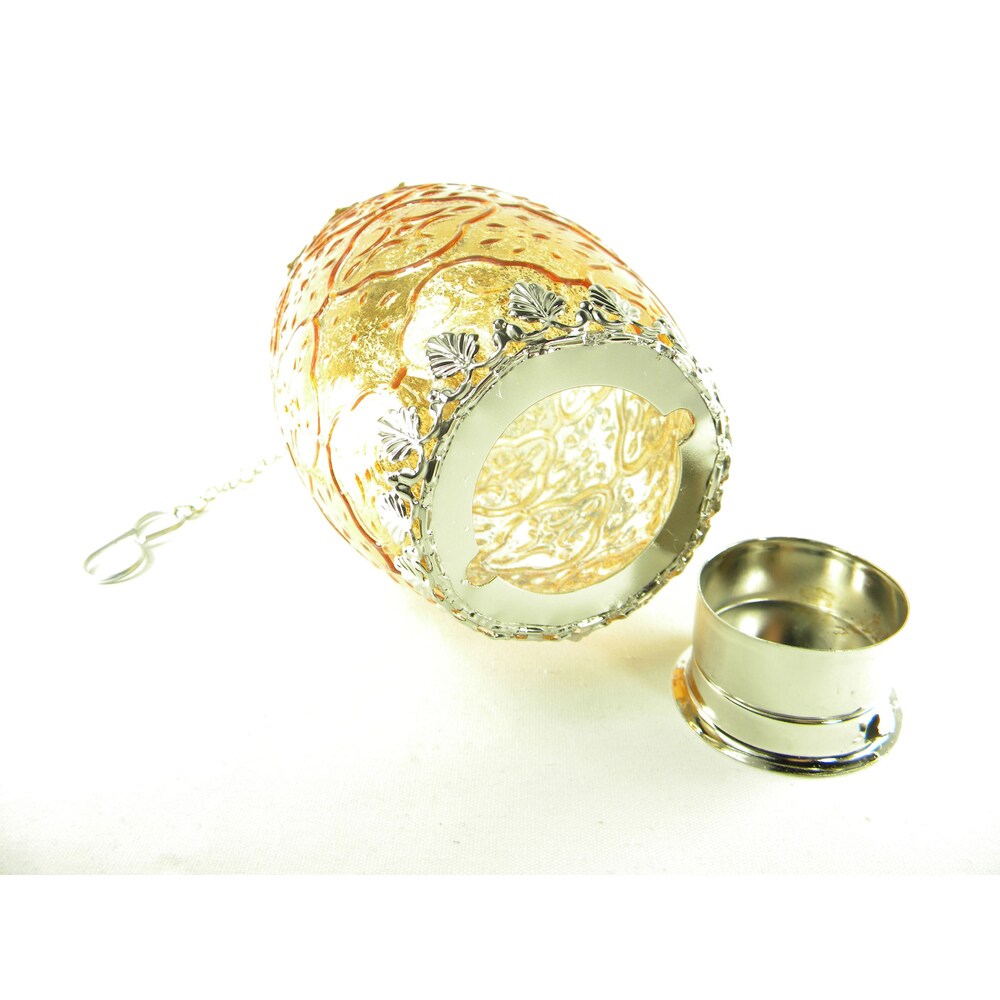 Glass Filigree Candle Lantern
