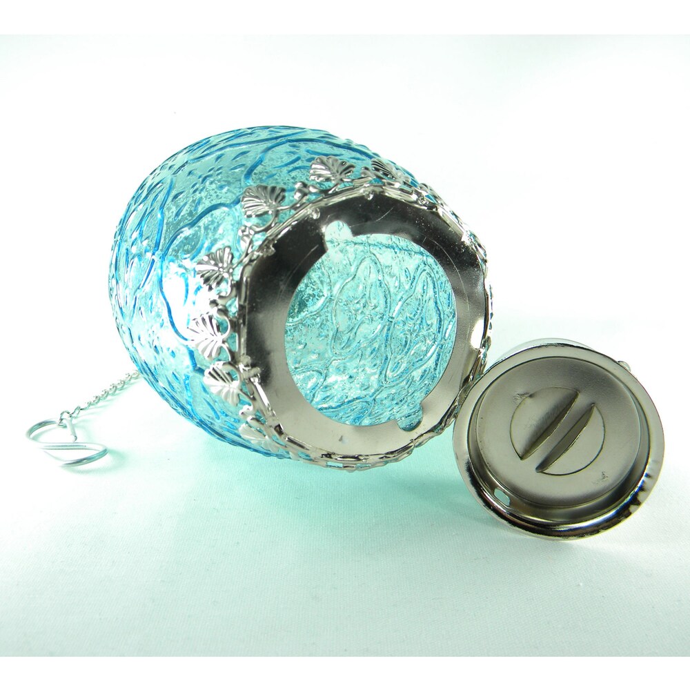 Glass Filigree Candle Lantern