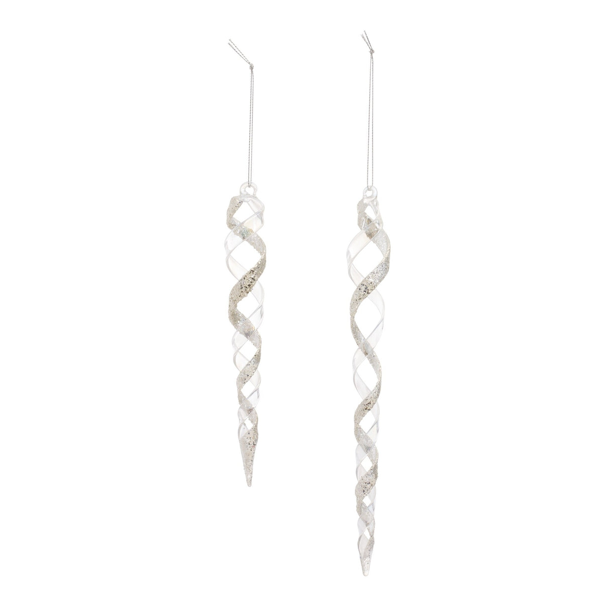 Glass Icicle Ornament (Set of 12)