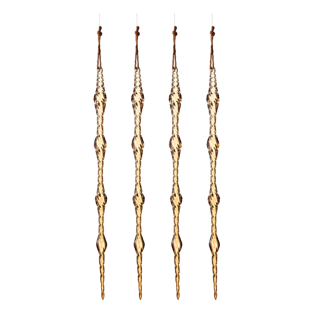 Glass Joint Icicle Large Gold Ornament