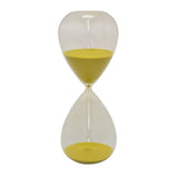 Glass Sand Timer - 90min in Yellow Glass 6in L x 6in W x 12in H