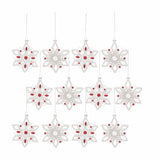 Glass Snowflake Ornament (Set of 12)