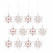 Glass Snowflake Ornament (Set of 12)