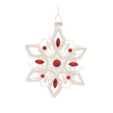 Glass Snowflake Ornament (Set of 12)