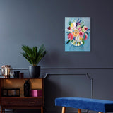Glass Table Bouquet Canvas Art Print