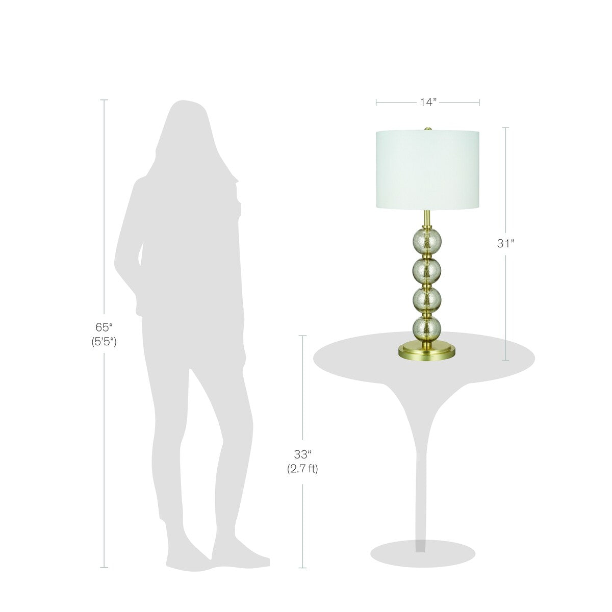 Glass Table Lamp