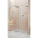 Glass Warehouse 52 in. - 56 in. x 78 in. Frameless Sliding Shower Door