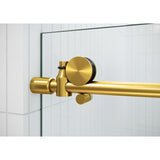 Glass Warehouse 56 in. - 60 in. x 60in. Frameless Bath Tub Sliding Shower Door