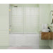 Glass Warehouse 58.25" x 57.75" Frameless Shower Bath Door - Wall Hinge