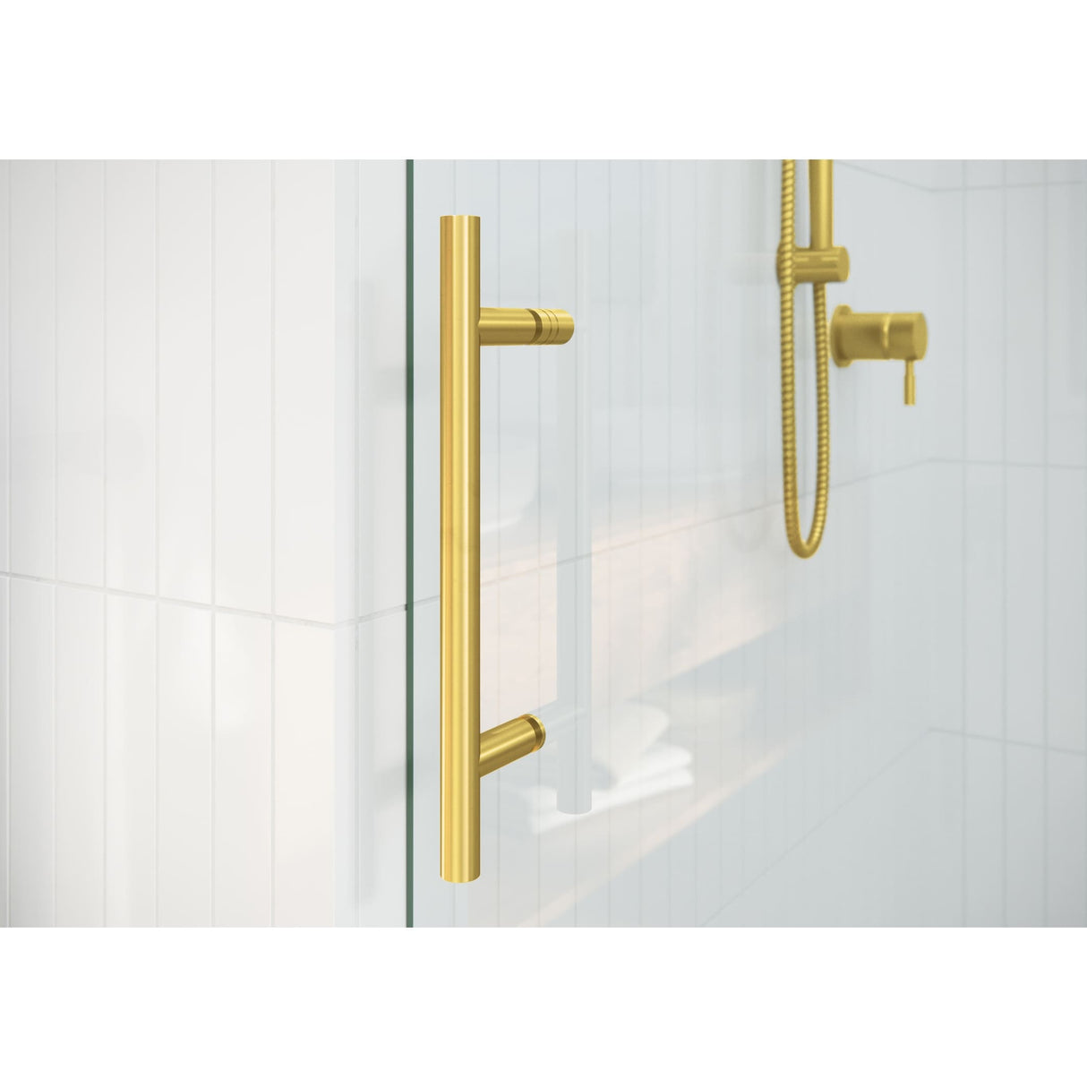 Glass Warehouse 68 in. - 72 in. x 60in. Frameless Bath Tub Sliding Shower Door