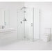 Glass Warehouse 78" x 36" x 34" Frameless 90 Degree Shower Enclosure - Glass Hinge