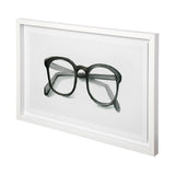Glasses Black Framed Art Print