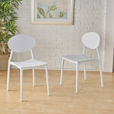 Gleneagle Indoor Plastic Chair (Set of 2) by Christopher Knight Home