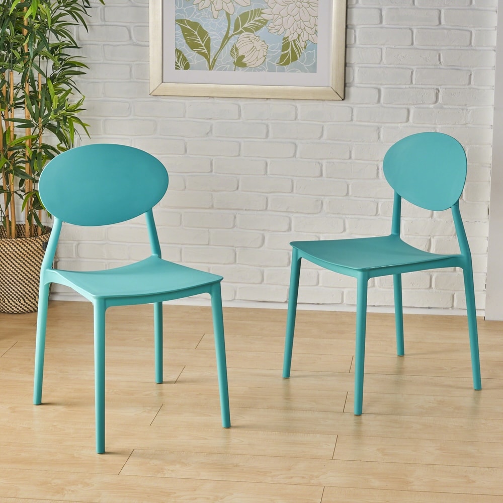 Gleneagle Indoor Plastic Chair (Set of 2) by Christopher Knight Home