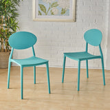 Gleneagle Indoor Plastic Chair (Set of 2) by Christopher Knight Home