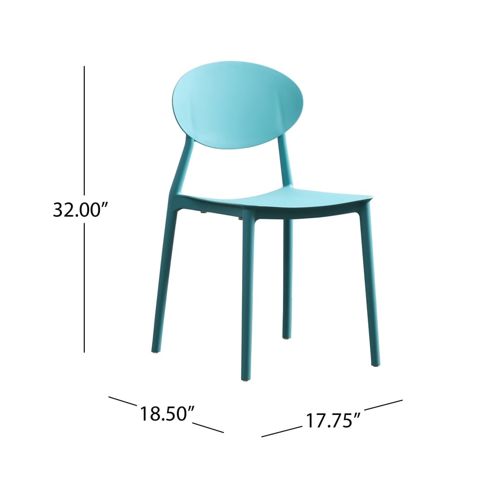Gleneagle Indoor Plastic Chair (Set of 2) by Christopher Knight Home