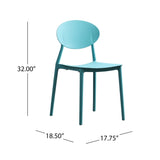 Gleneagle Indoor Plastic Chair (Set of 2) by Christopher Knight Home