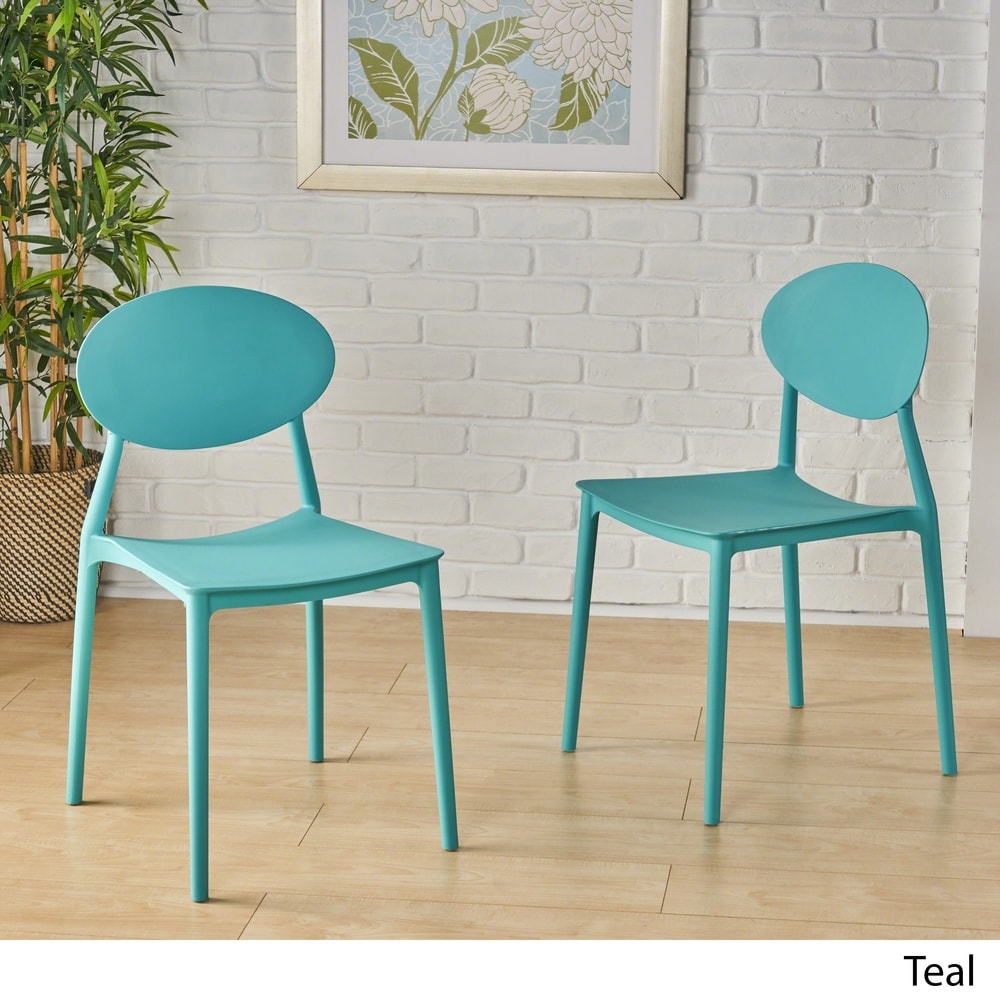 Gleneagle Indoor Plastic Chair (Set of 2) by Christopher Knight Home