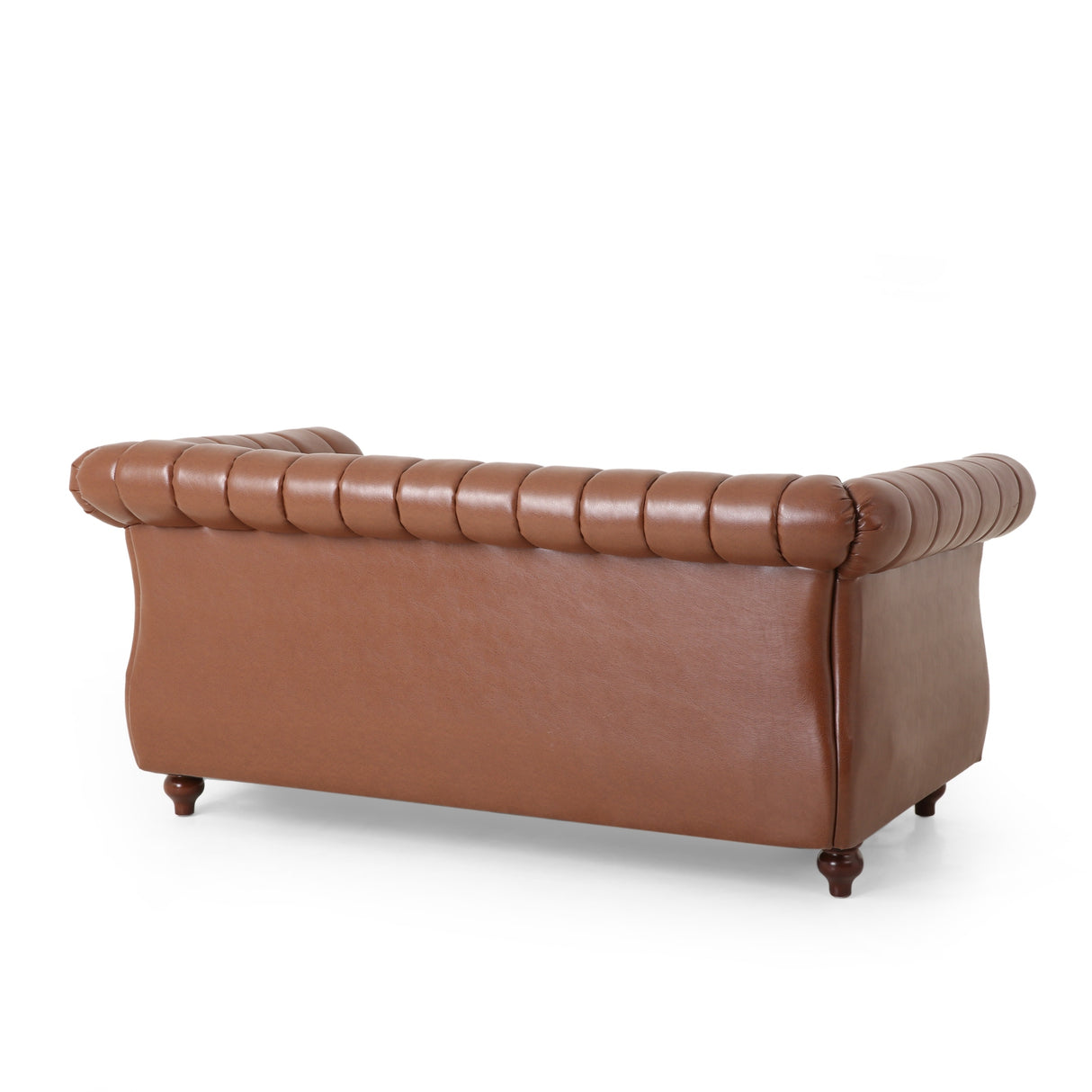 Glenmont Glam Channel Stitch Nailhead Loveseat by Christopher Knight Home