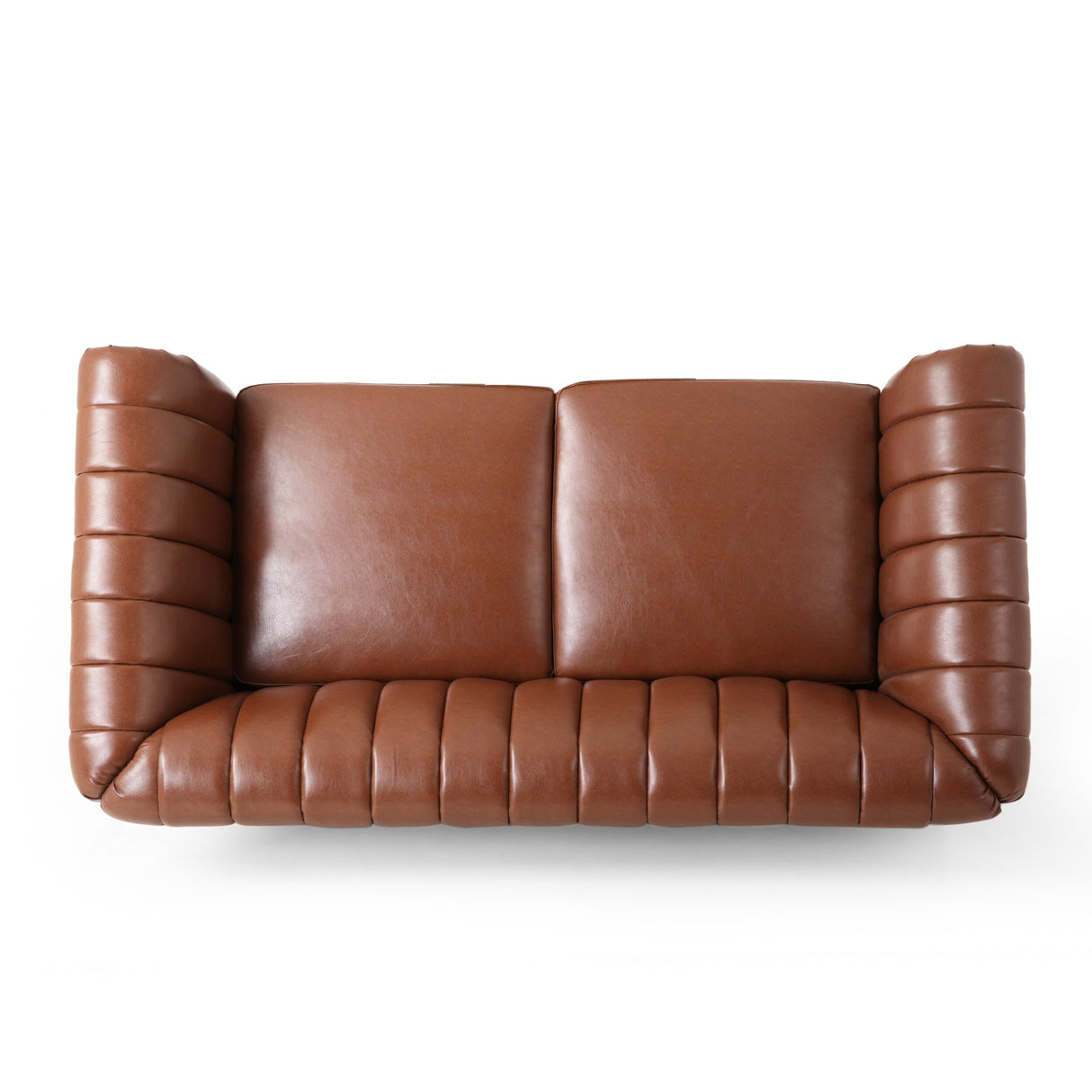 Glenmont Glam Channel Stitch Nailhead Loveseat by Christopher Knight Home