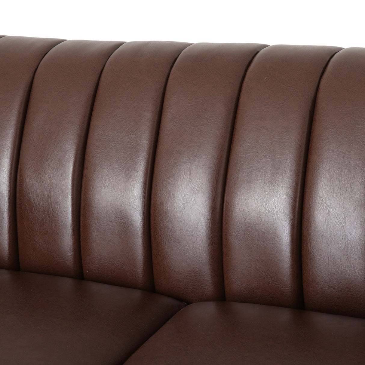 Glenmont Glam Channel Stitch Nailhead Loveseat by Christopher Knight Home