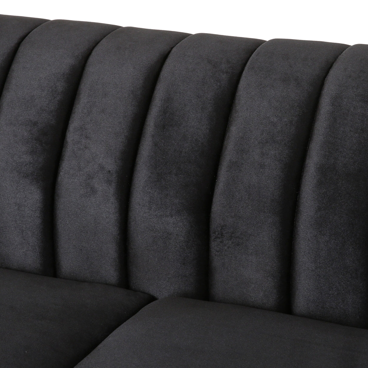 Glenmont Glam Channel Stitch Nailhead Loveseat by Christopher Knight Home