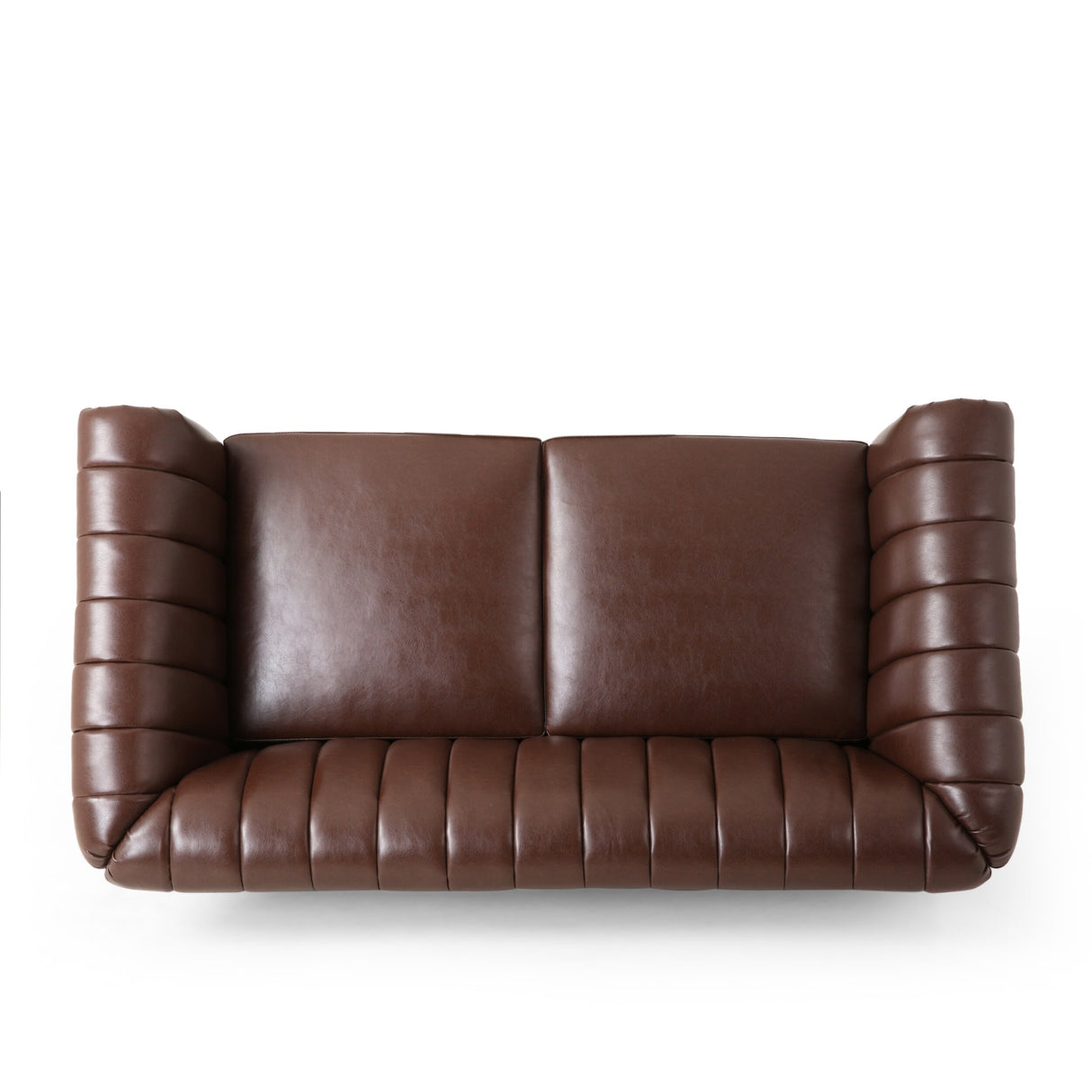 Glenmont Glam Channel Stitch Nailhead Loveseat by Christopher Knight Home