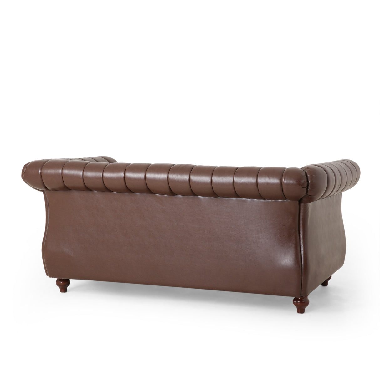 Glenmont Glam Channel Stitch Nailhead Loveseat by Christopher Knight Home