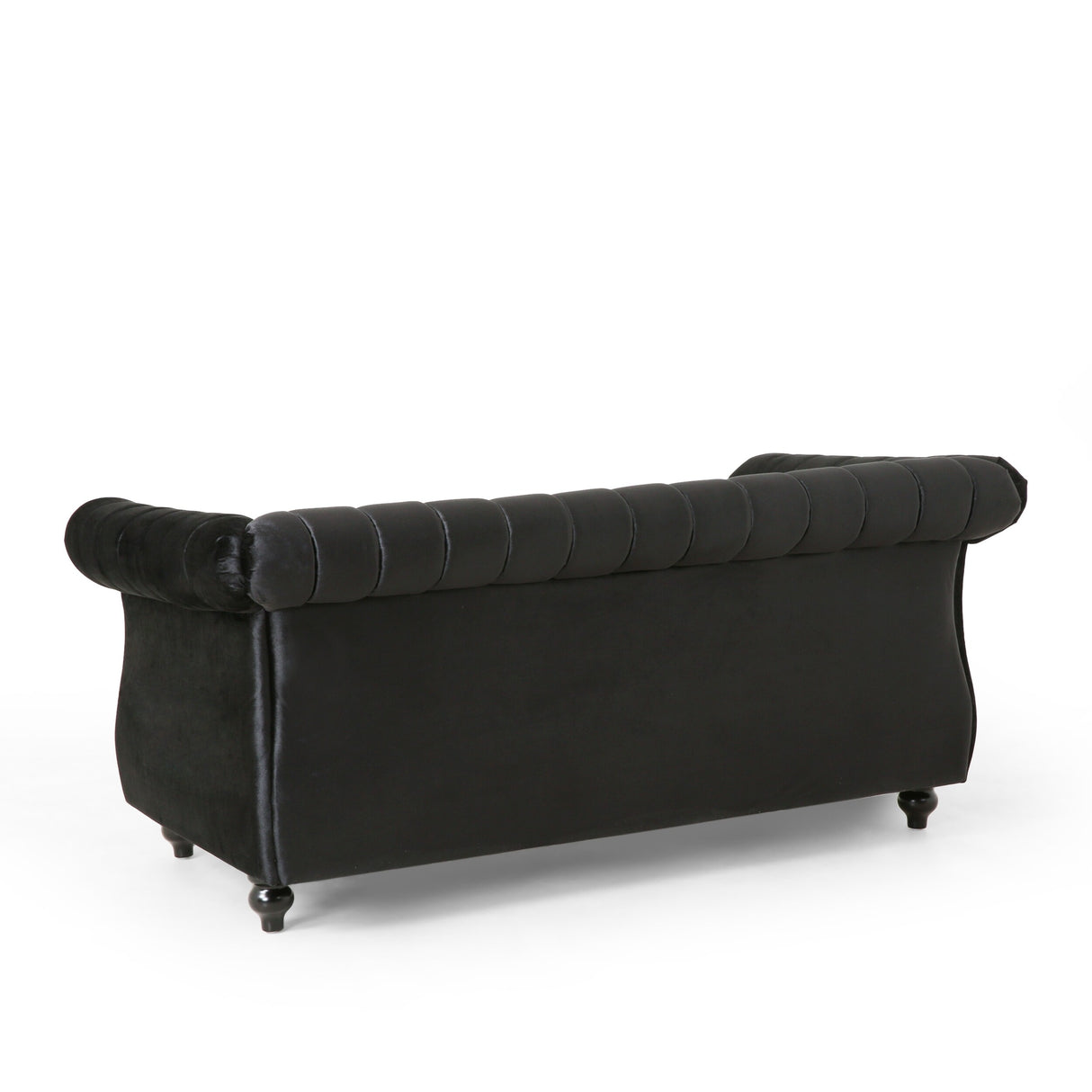 Glenmont Glam Channel Stitch Nailhead Loveseat by Christopher Knight Home