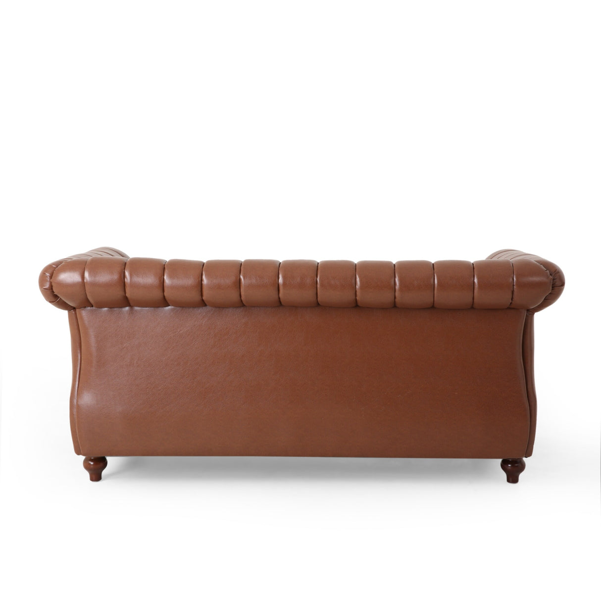 Glenmont Glam Channel Stitch Nailhead Loveseat by Christopher Knight Home