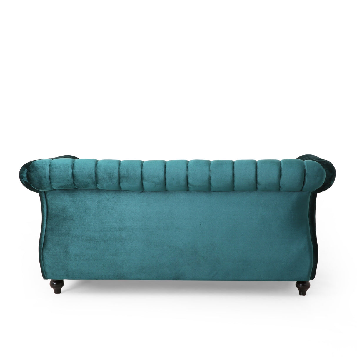 Glenmont Glam Channel Stitch Nailhead Loveseat by Christopher Knight Home