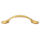 GlideRite 10-Pack 3 in. Center Gold Arch Cabinet Pulls - Brass Gold