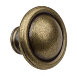 GlideRite 5-Pack 1-1/8 in. Antique Round Ring Cabinet Knobs