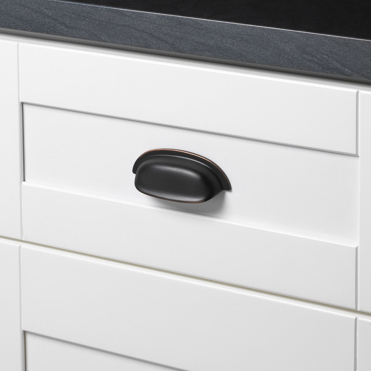 GlideRite 5-Pack 2-1/2 in. Center Oil Rubbed Bronze Classic Cabinet Bin Pulls - Oil Rubbed Bronze