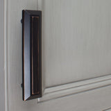 GlideRite 5-Pack 3 in. CC Classic Rubbed Bronze Grooved Rectangle Pull - Oil Rubbed Bronze