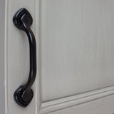 GlideRite 5-Pack 3 in. Center Beaded Spade Matte Black Cabinet Pulls - Matte Black