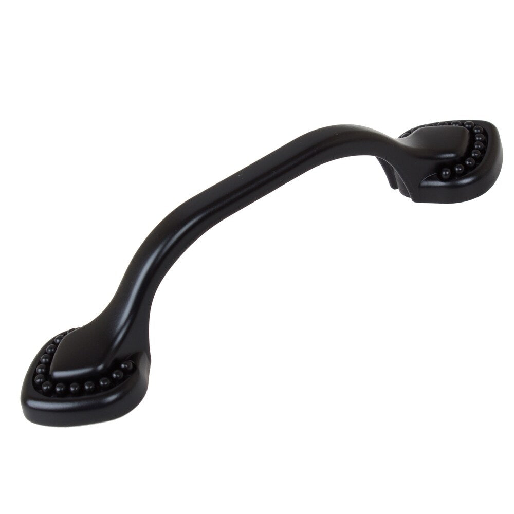 GlideRite 5-Pack 3 in. Center Beaded Spade Matte Black Cabinet Pulls - Matte Black