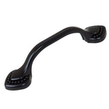 GlideRite 5-Pack 3 in. Center Beaded Spade Matte Black Cabinet Pulls - Matte Black