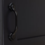 GlideRite 5-Pack 3 in. Center Beaded Spade Matte Black Cabinet Pulls - Matte Black